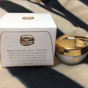KEDMA RESTORING DAY CREAM-DEAD SEA MINERALS & COLLAGEN-1.76 oz /50 ml-NEW-SEALED
